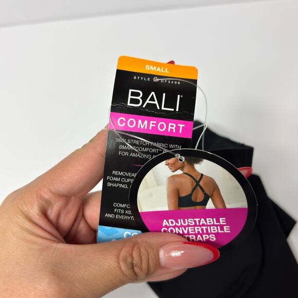 BALI COOL COMFORT ADJUSTABLE CONVERTIBLE STRAP BRA SIZE SMALL BRAND NEW - Picture 4 of 5